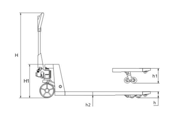 عربة طبالي شوكية يدوية / عربة نقل طبليات، KX-SDC20/25/30